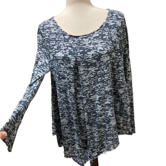 Sundance Dreamer blue and blue layered long sleeve tunic, top size small - Picture 1 of 8